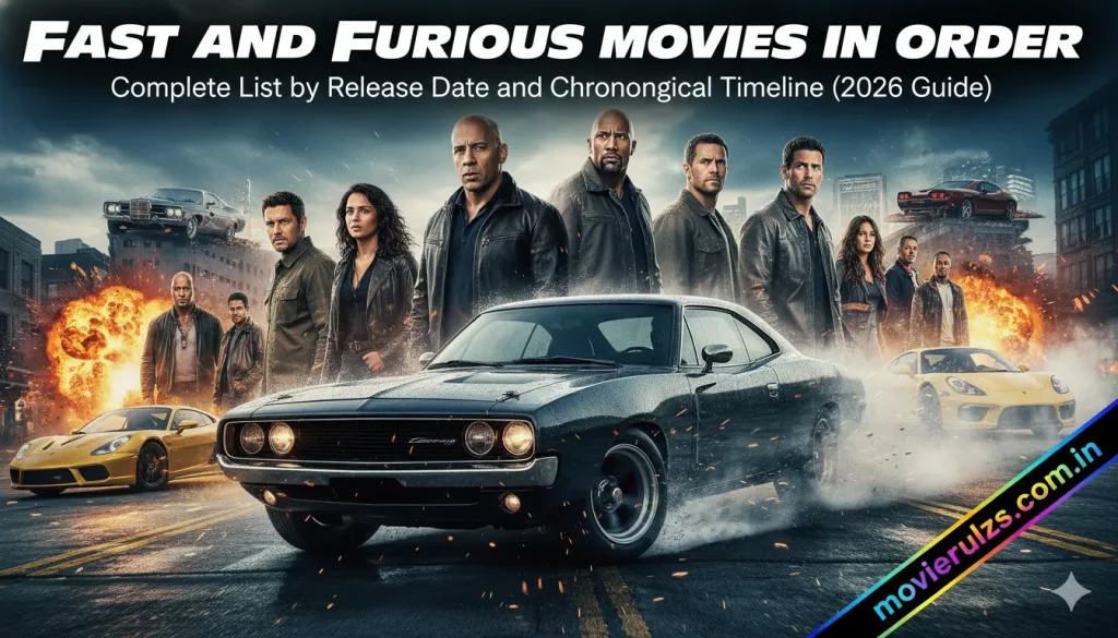 Fast and Furious Movies in Order